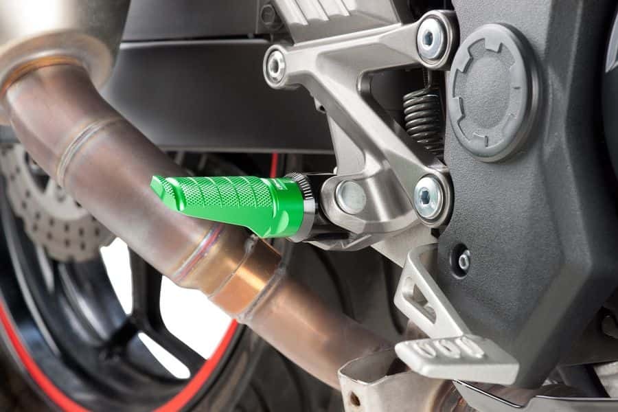 PUIG Footpegs Racing Green Pair — 6301V