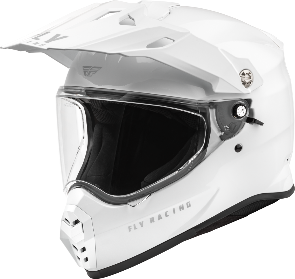 FLY RACING Trekker Solid Helmet (2024) — White