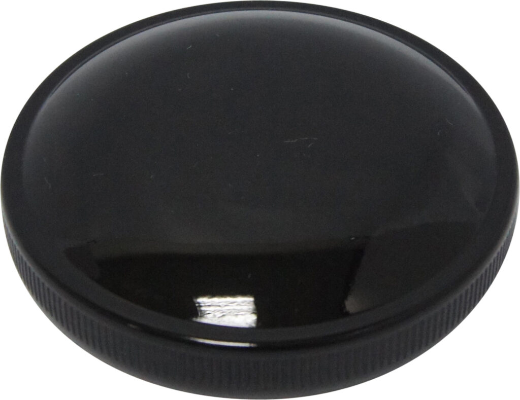 HARDDRIVE Cam Style Gas Cap Single Black Vented — 75-003BG