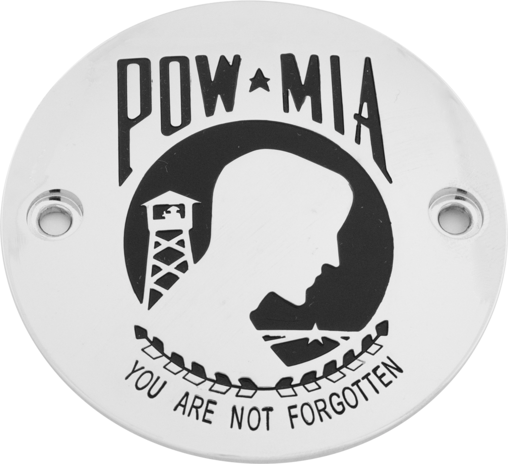 M8 Timer Cover Pow-Mia Chrome