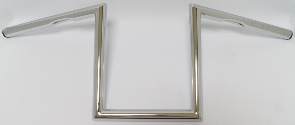 HARDDRIVE 1" Z-Bar Dimpled 10" Chrome — 21-234