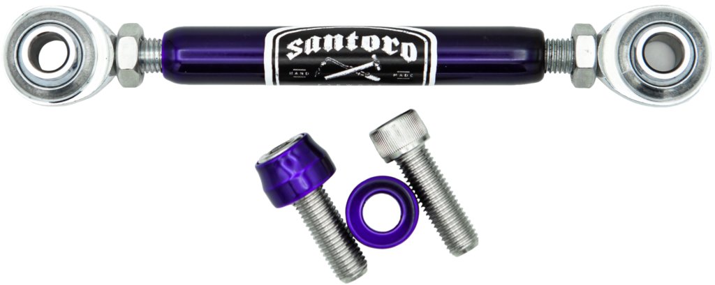 SANTORO FABWORX Shift Linkage Mid-Ctrls Prpl M8 Softail — SF30036