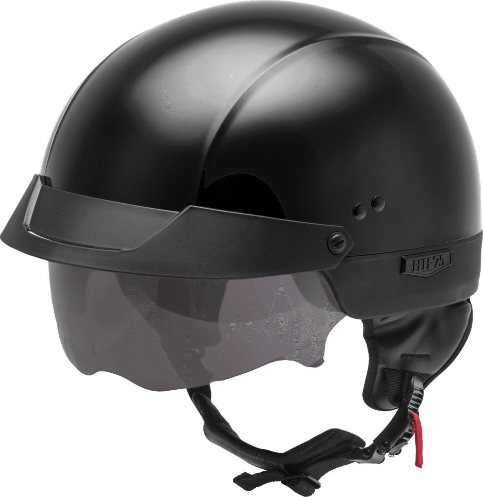 GMAX HH-75 Half Helmet – Black