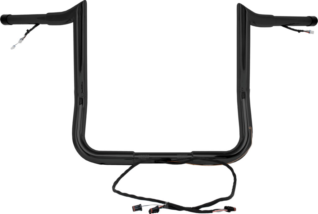 BAGGERNATION 14" Monkey Bagger Bar Prewired Satin Black `14-23 Flh/FLT — MBBPW-14 B