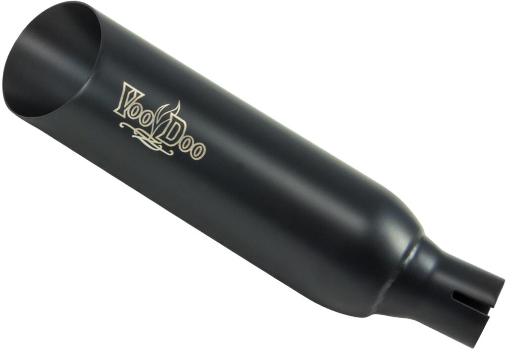 VOODOO Shorty Slip-On Exhaust Black — VEEX250K8B