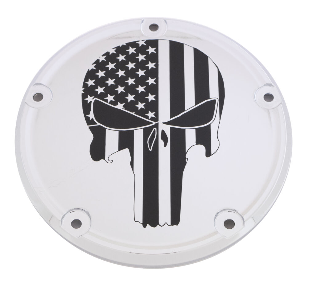 7 M8 Flt/Flh Derby Cover Punisher Chrome