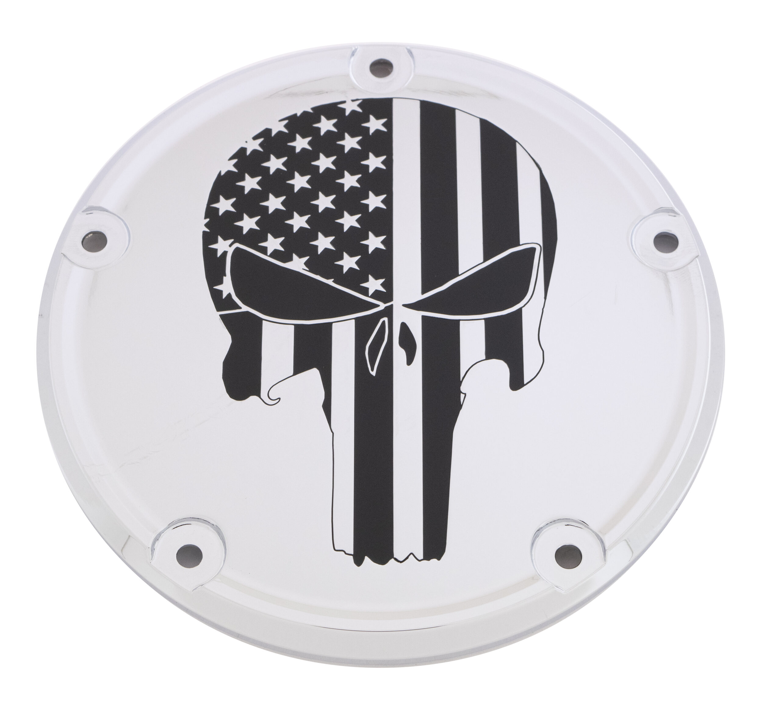7 M8 Flt/Flh Derby Cover Punisher Chrome