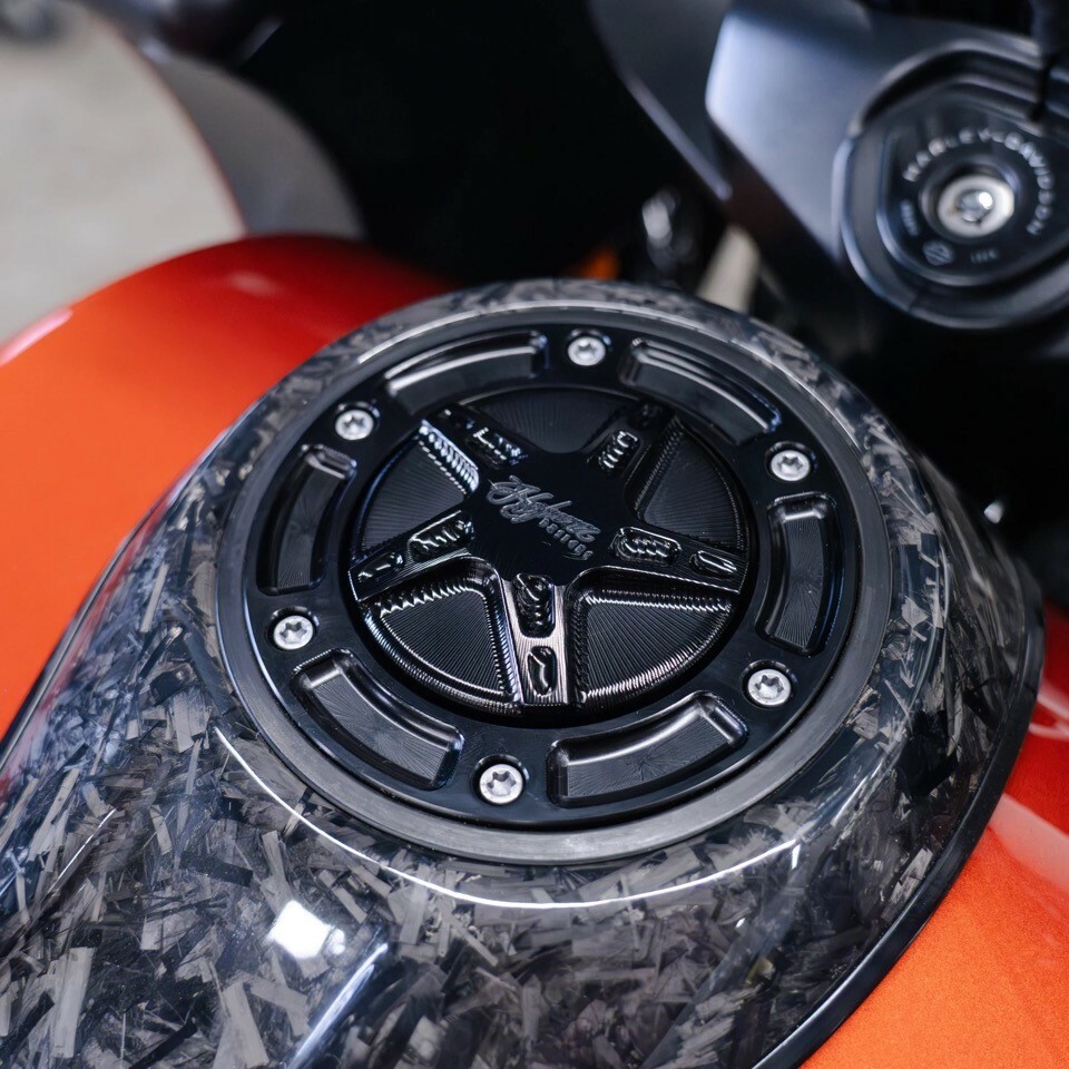 HOFMANN DESIGNS 5 Star Gas Cap Assembly Black Cvo `23-24 — HDB-1080B