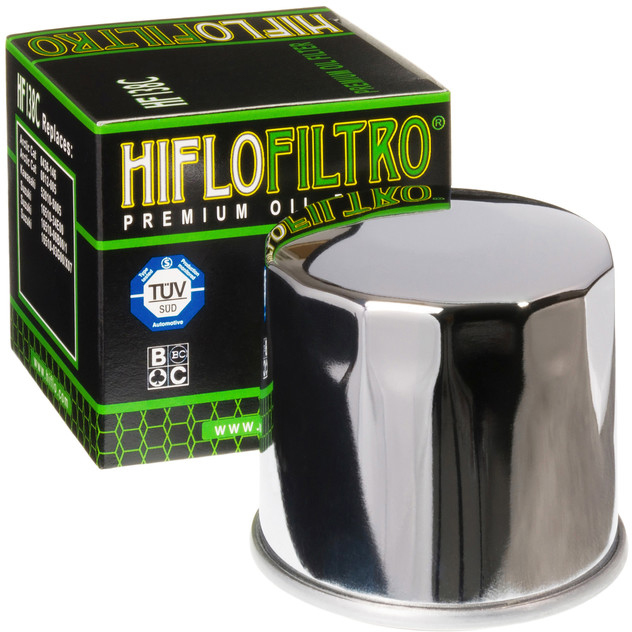 HIFLOFILTRO Oil Filter Chrome — HF138C