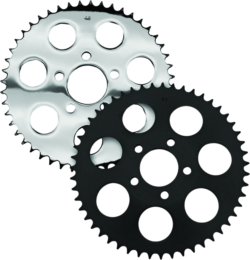 HARDDRIVE Rear Sprocket 51T Chrome Dished Big Twin 2000–2013 — 201659
