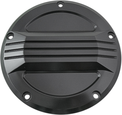 HARDDRIVE Custom Derby Cover Black FLT 2016 and later — B-38-4B