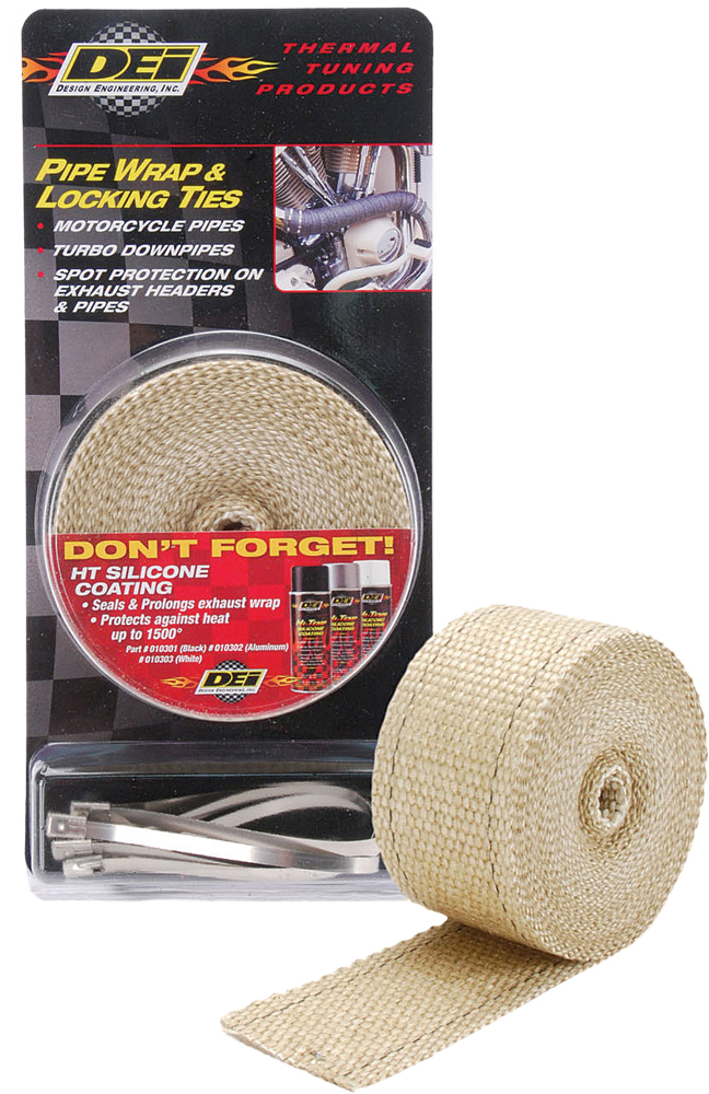 DEI Pipe Wrap & Locking Ties Tan — 901122