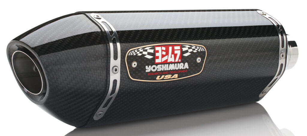 YOSHIMURA Exhaust Signature R-77 Slip-On Ss-Cf-Cf — 11600E0220