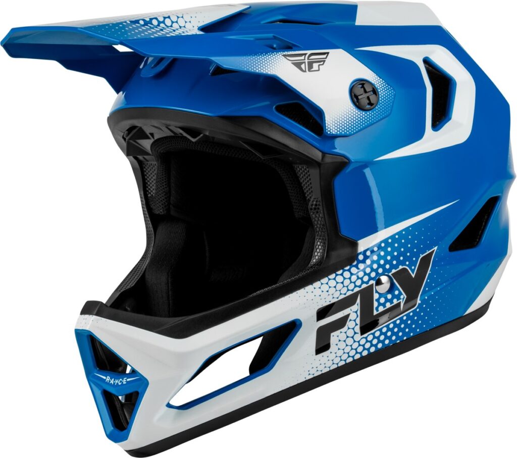 FLY RACING Rayce Sonar Bicycle Helmets (2027) — Blue/White/Black