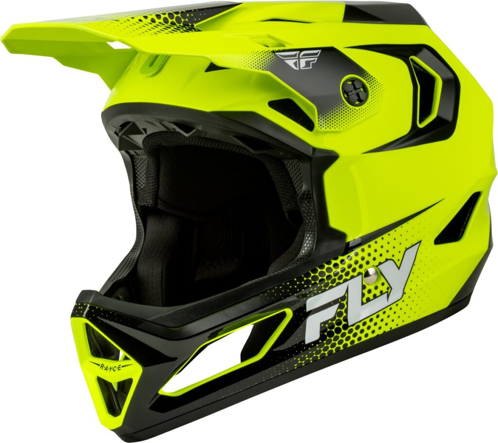 FLY RACING Youth Rayce Sonar Bicycle Helmet (2027) — Hi-Vis/Black/White