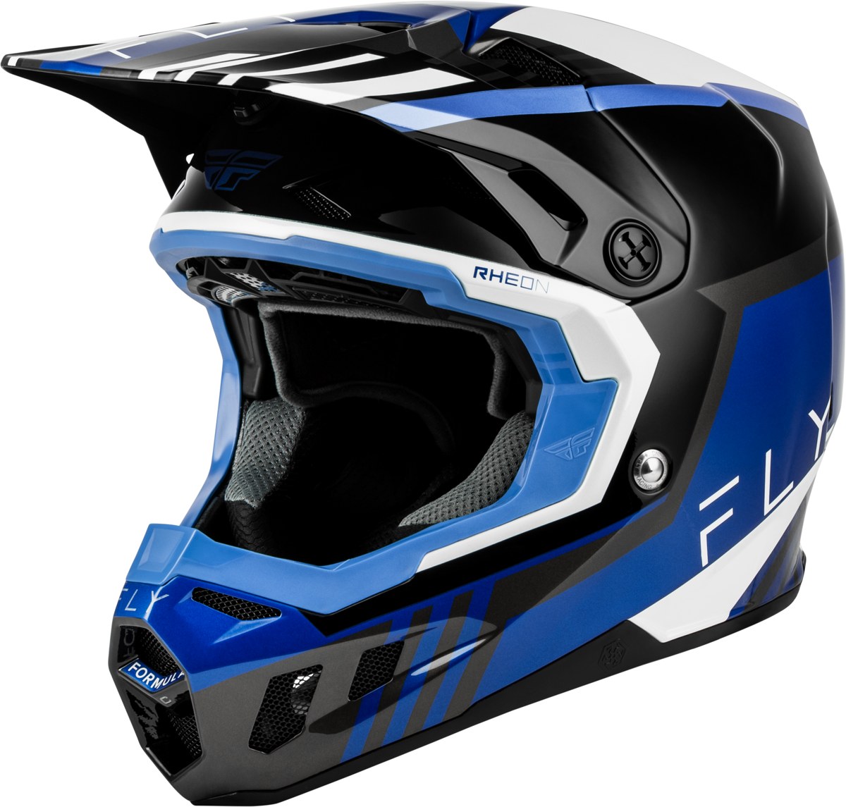 FLY RACING Youth Formula CC Strike Helmets (2027) — Black/Blue/Grey/White