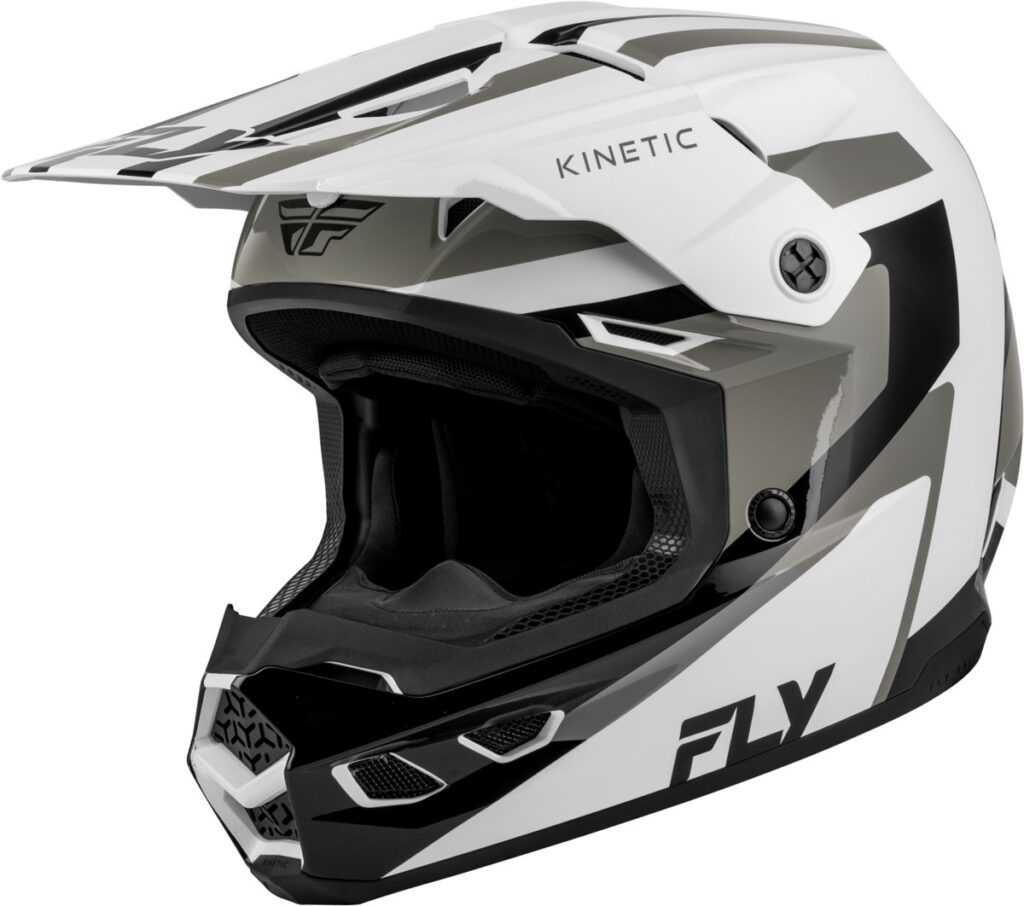 FLY RACING Kinetic Sync Cold Weather Helmet (2027) — White/Black