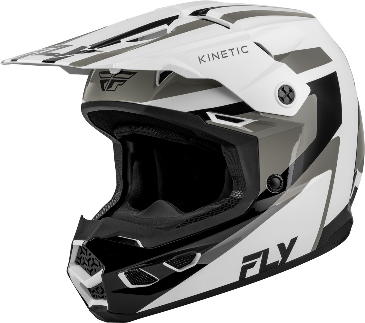 FLY RACING Kinetic Sync Cold Weather Helmet (2027) — White/Black