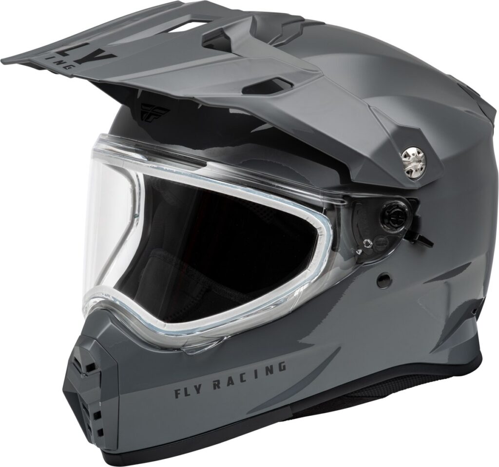 FLY RACING Trekker Cold Weather Helmet Dual Shield (2024) — Grey