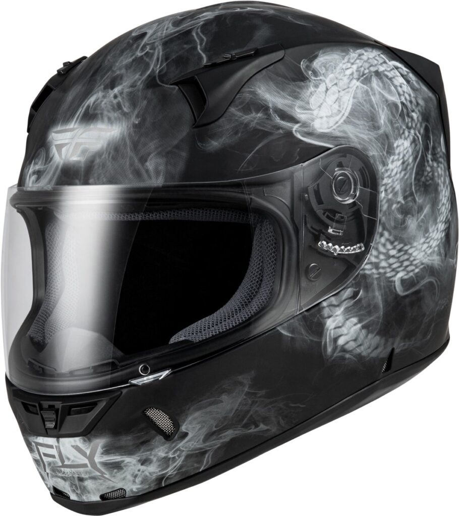FLY RACING Revolt Coil Helmet (2024) — Black/White