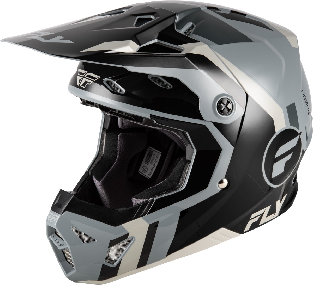 FLY RACING 2026 Formula CP Seal Helmet — Black/Grey/Light Grey