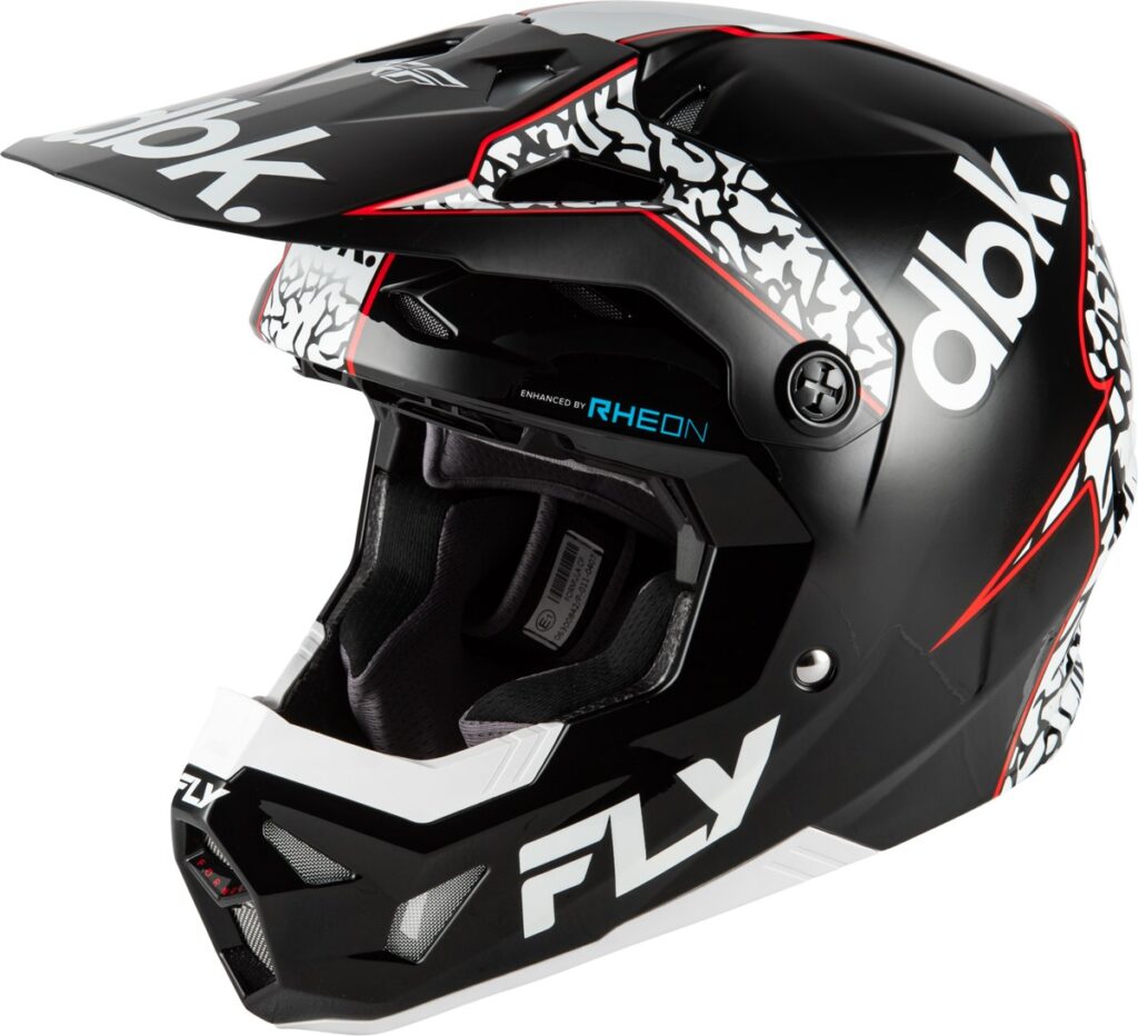 FLY RACING 2026 Youth Formula CP DBK Helmet — Black/White/Red