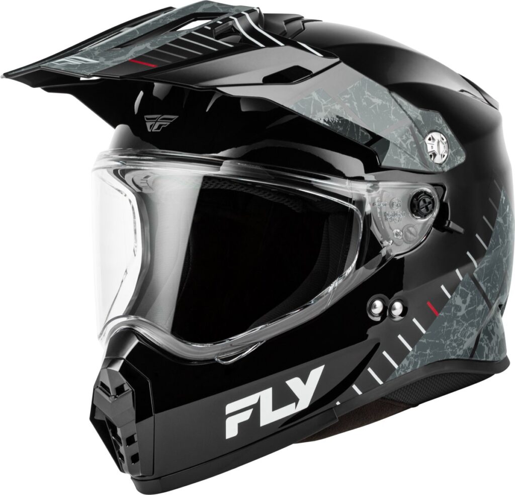 FLY RACING Trekker Granite Helmet (2026) — Black/Grey