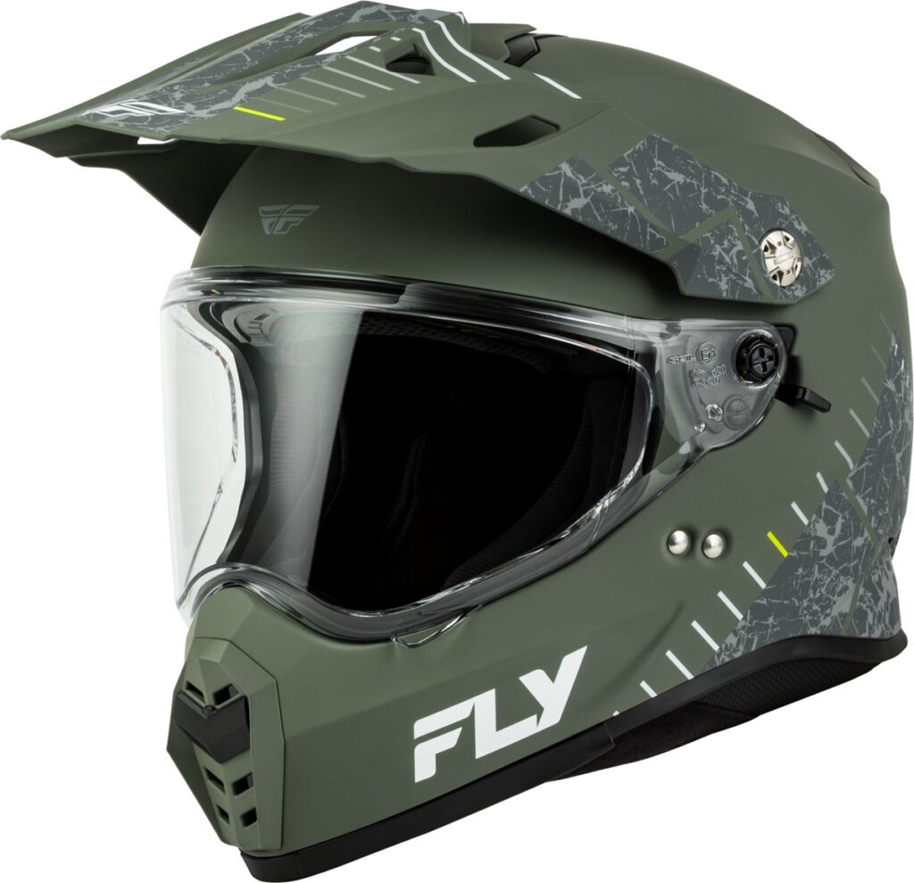 FLY RACING Trekker Granite Helmet (2026) — Sage/Grey