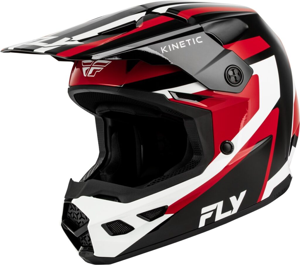 FLY RACING Kinetic Sync Helmets (2027) — Black/Red/White