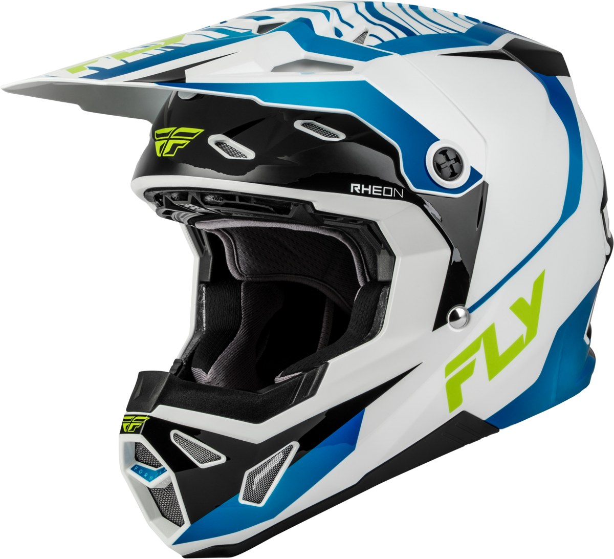FLY RACING Formula CP Charge Helmet (2027) — White/Blue/Black