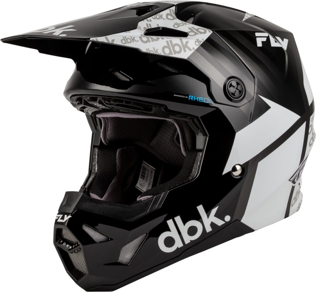 FLY RACING Formula CP DBK Helmet (2027) — Black/White/Grey