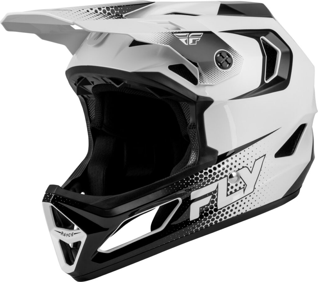 FLY RACING Youth Rayce Sonar Bicycle Helmet (2027) — White/Black