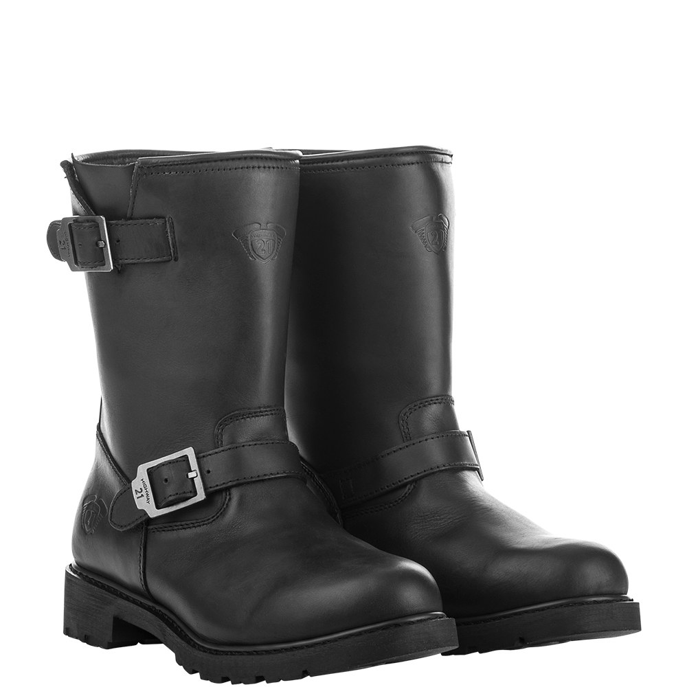 HIGHWAY 21 Low Primary Engineer Boots — Black