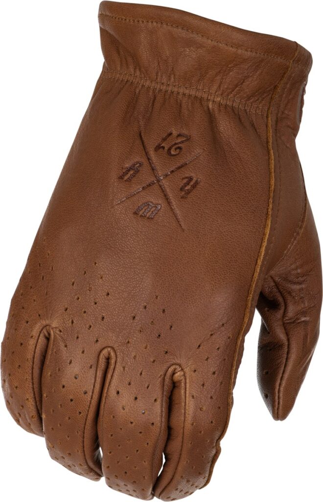 HIGHWAY 21 Louie Perforated Gloves — Brown