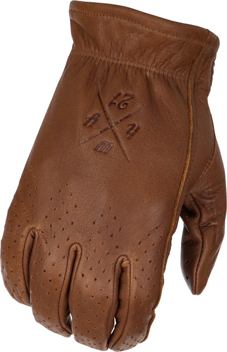 HIGHWAY 21 Louie Perforated Gloves — Brown