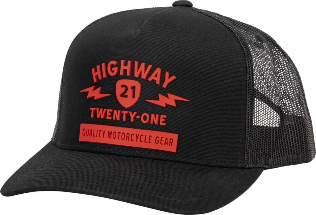 HIGHWAY 21 Spark Hat — Black/Red
