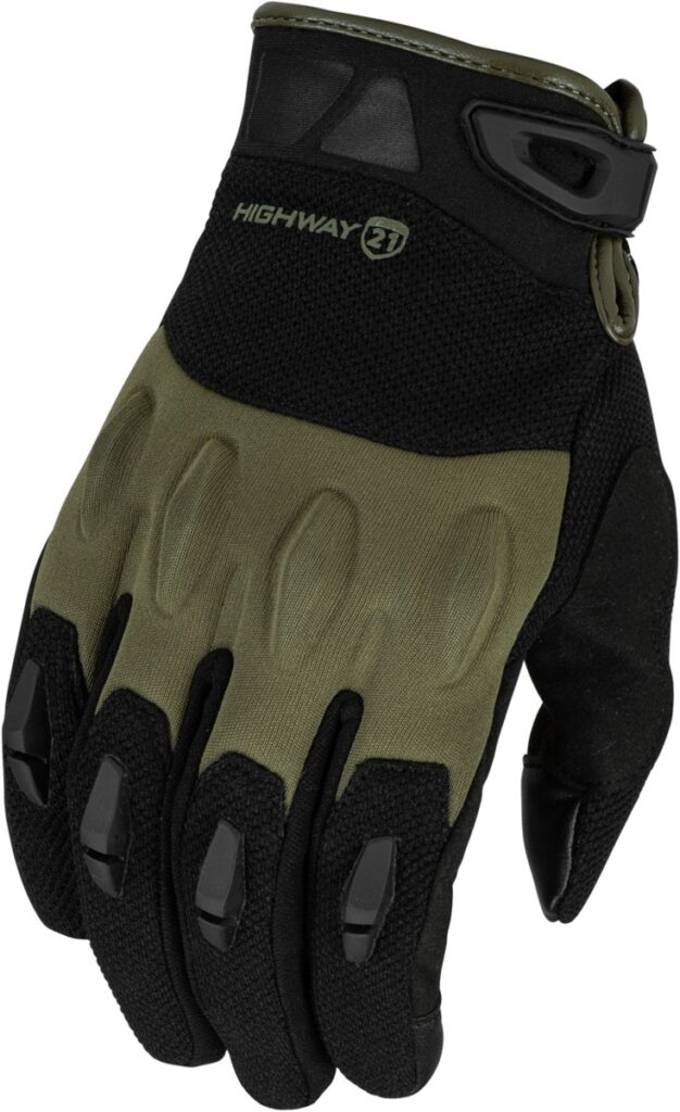 HIGHWAY 21 Fury Gloves — Black/Olive