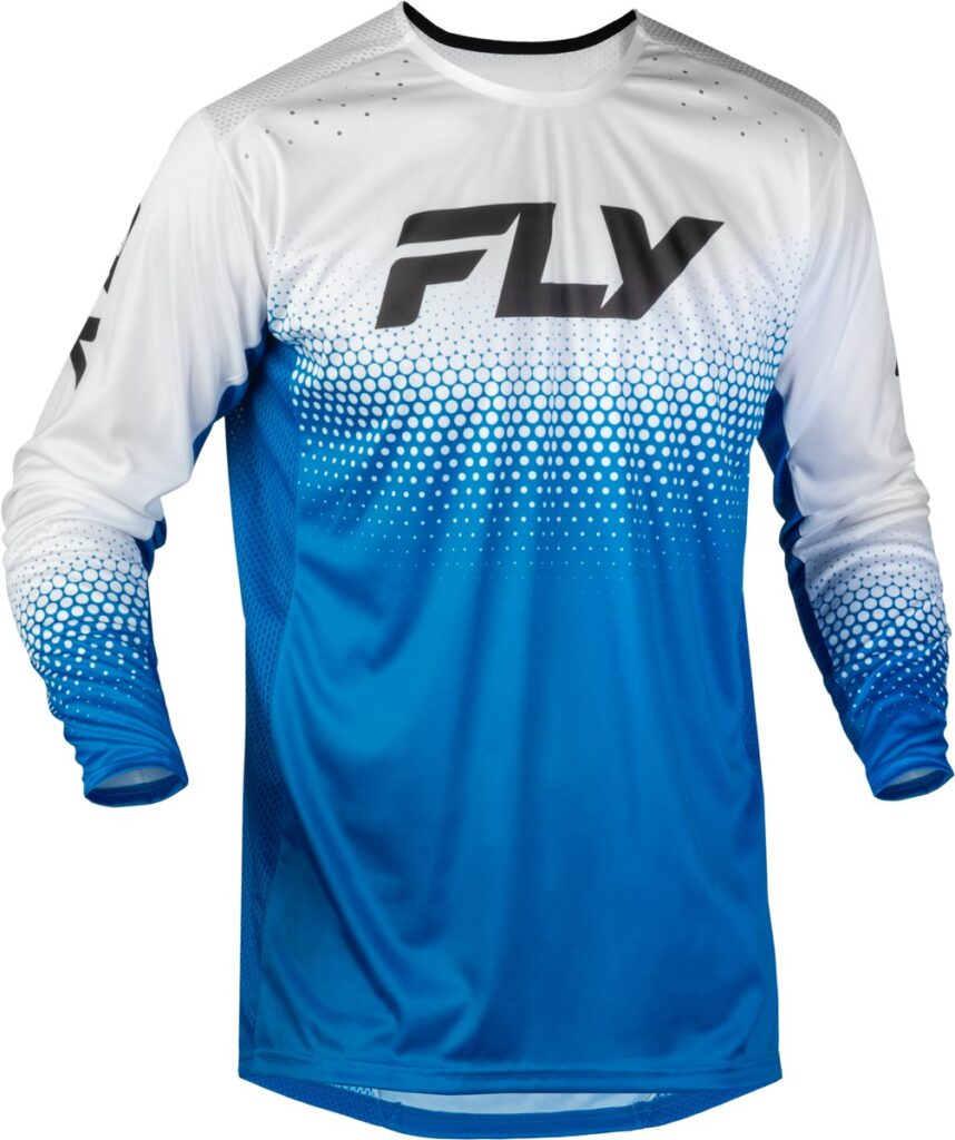 FLY RACING Youth Rayce Sonar Bicycle Jersey (2027) — Blue/White/Black — SONAR