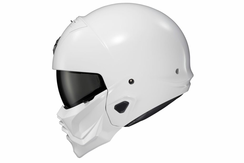 SCORPION EXO Covert 2 Open-Face Helmet — White — SOLID