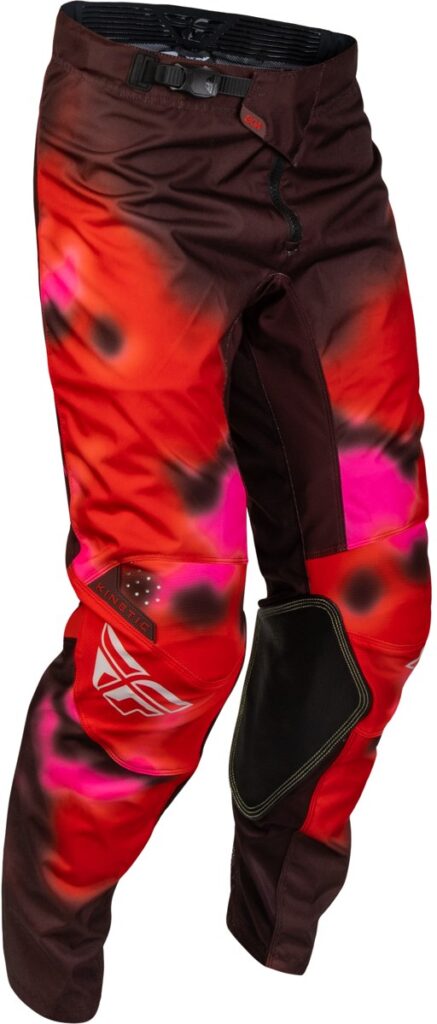FLY RACING Kinetic Blur Pants (2027) — Red/Maroon — BLUR