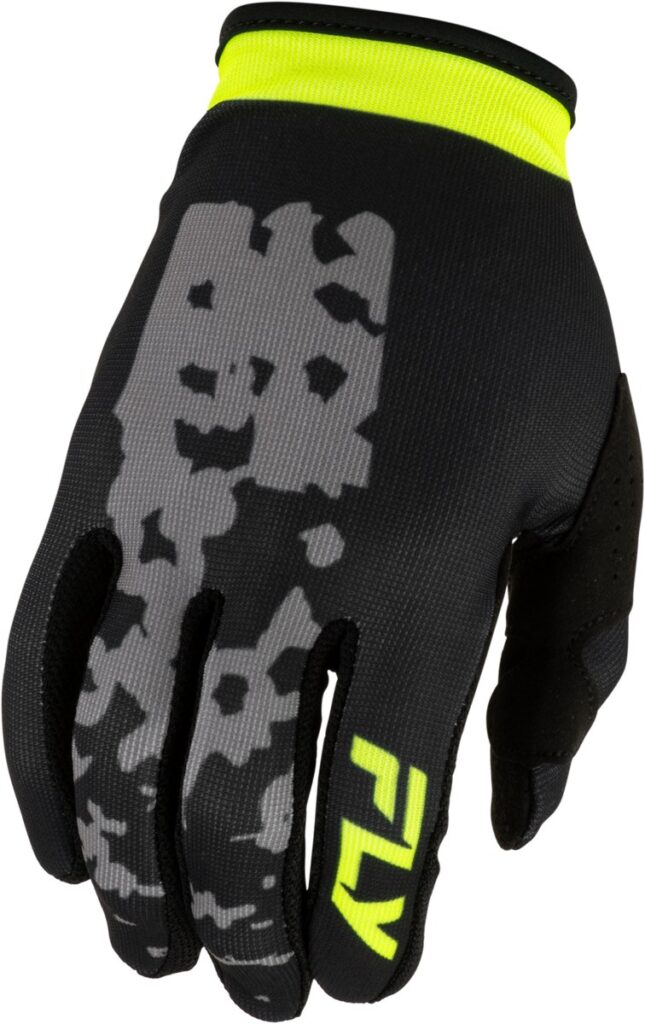 FLY RACING Lite Flake Gloves (2027) — Grey/Hi-Vis/Black — FLAKE