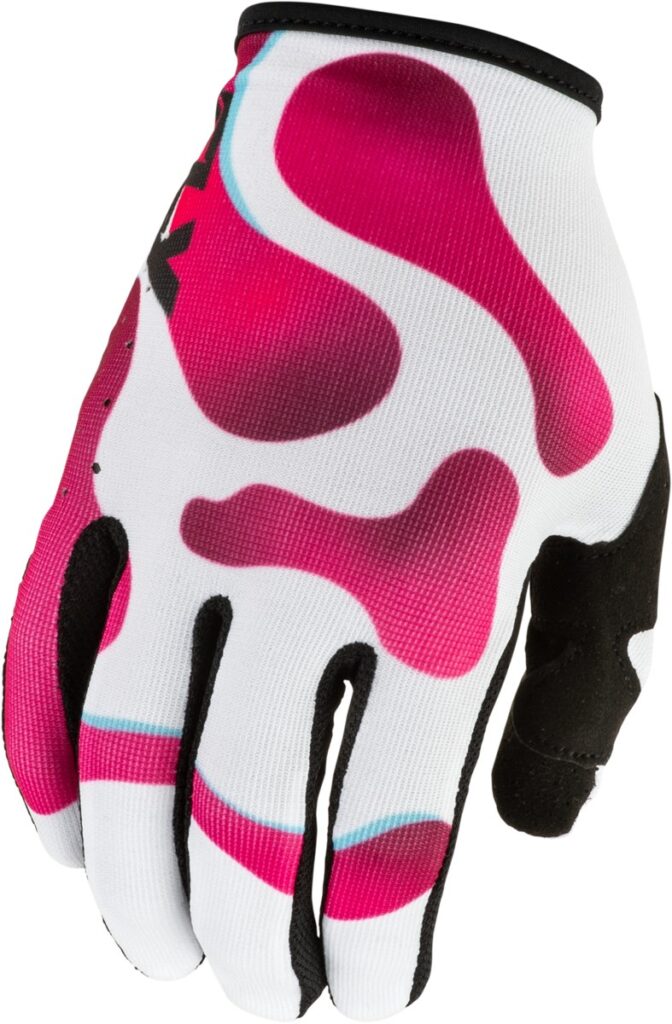 FLY RACING Youth Lite Vibe Gloves (2027) — White/Pink/Blue — VIBE