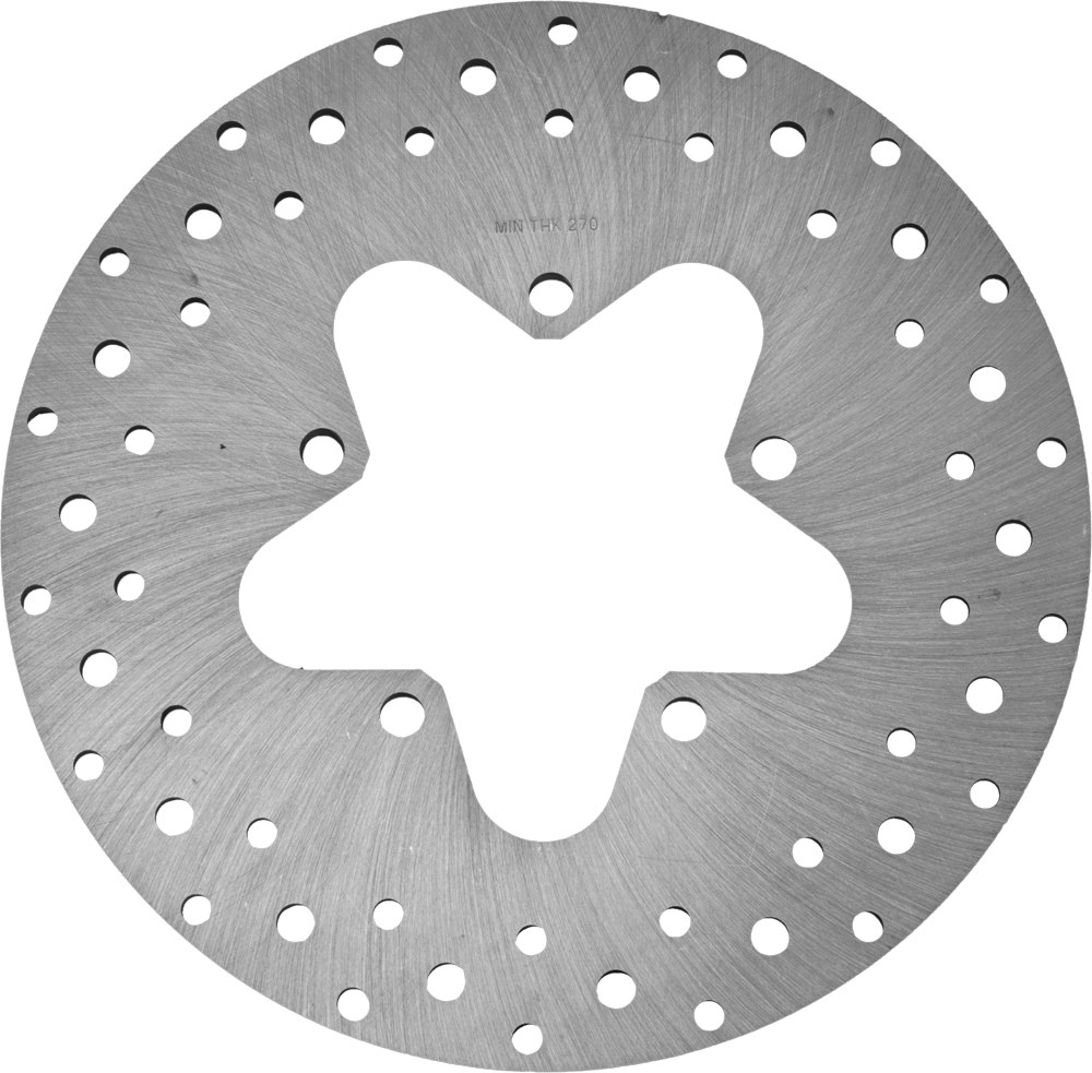 HARDDRIVE Steel Rear Rotor 11.5 Drilled Touring 86-99 Machined - 11-075