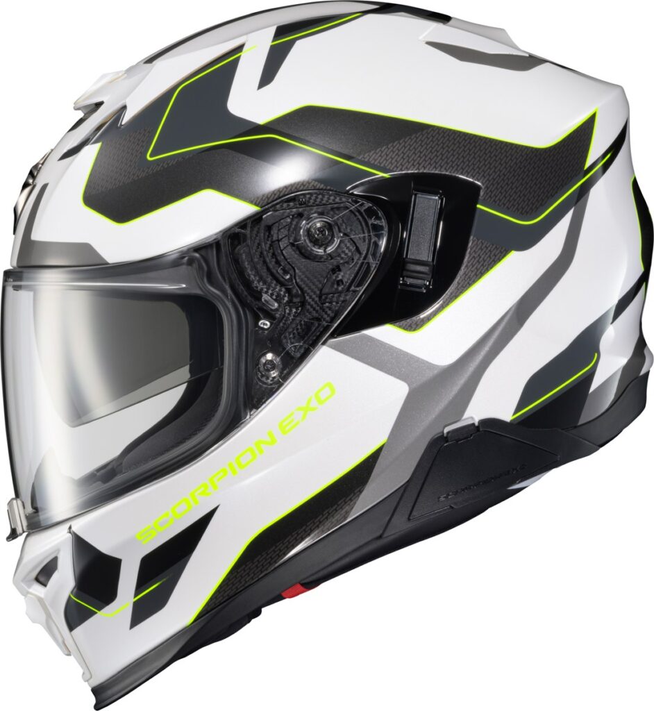 SCORPION EXO EXO-T520 Full-Face Helmet — White/Hi-Vis — ZUSE