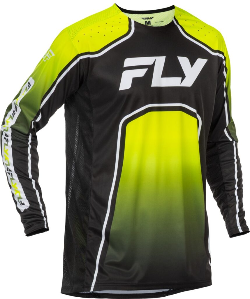 FLY RACING Youth Rayce Bicycle Jersey (2026) — Lime/Black/White