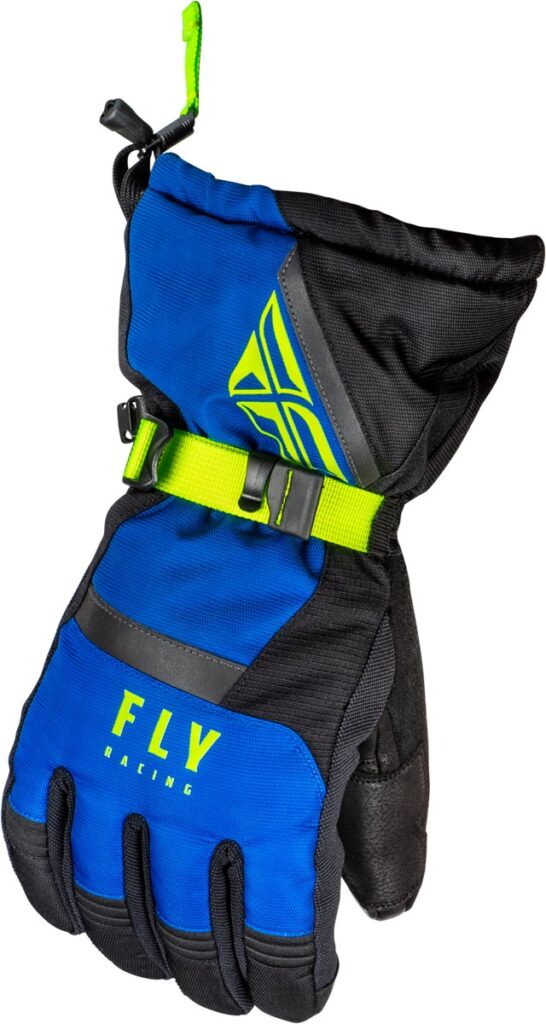 FLY RACING Cascade Glove — Black/Blue/Hi-Vis Yellow