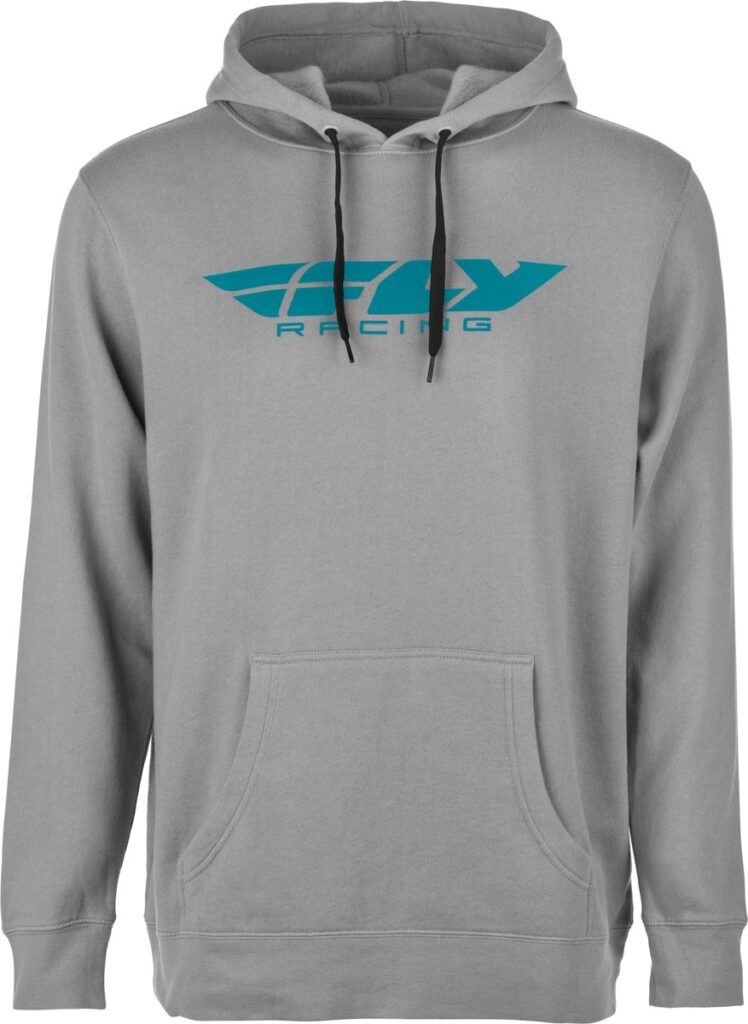 FLY RACING Corporate Pullover Hoodie — Grey/Blue