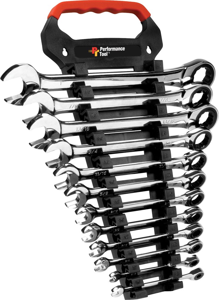 PERFORMANCE TOOL 12 Pc Sae Ratchet Wrench Set - W30641