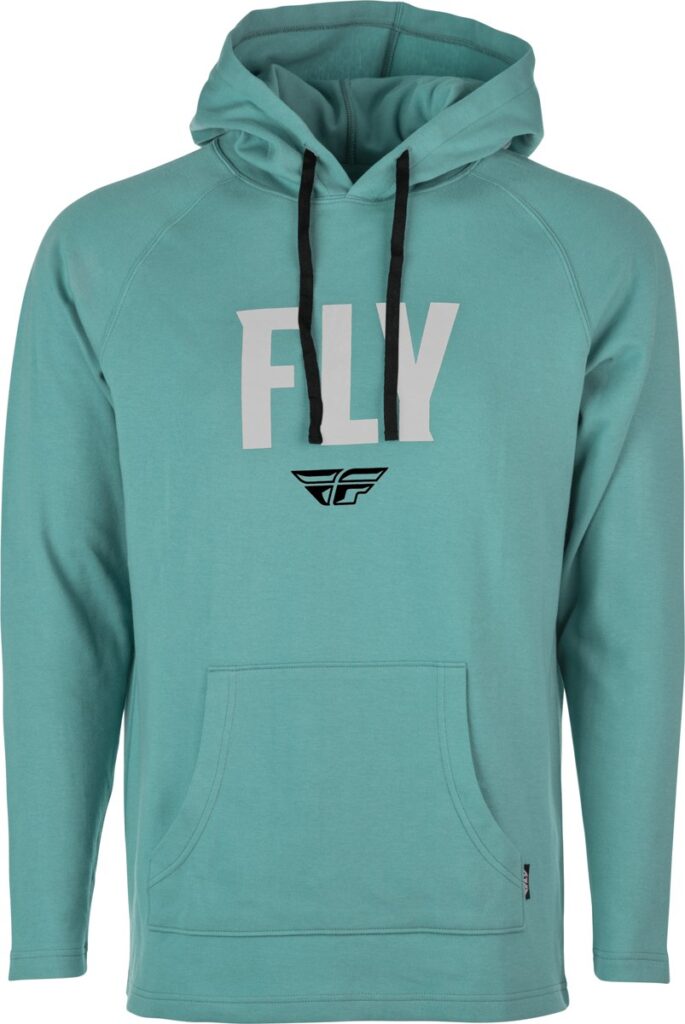 FLY RACING Weekender Pullover Hoodie — Sea Green/Grey