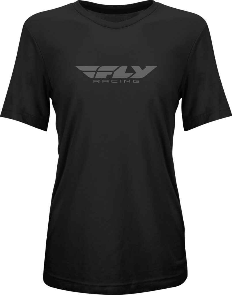 FLY RACING Women's Origin Corporate Tee — Black/Grey